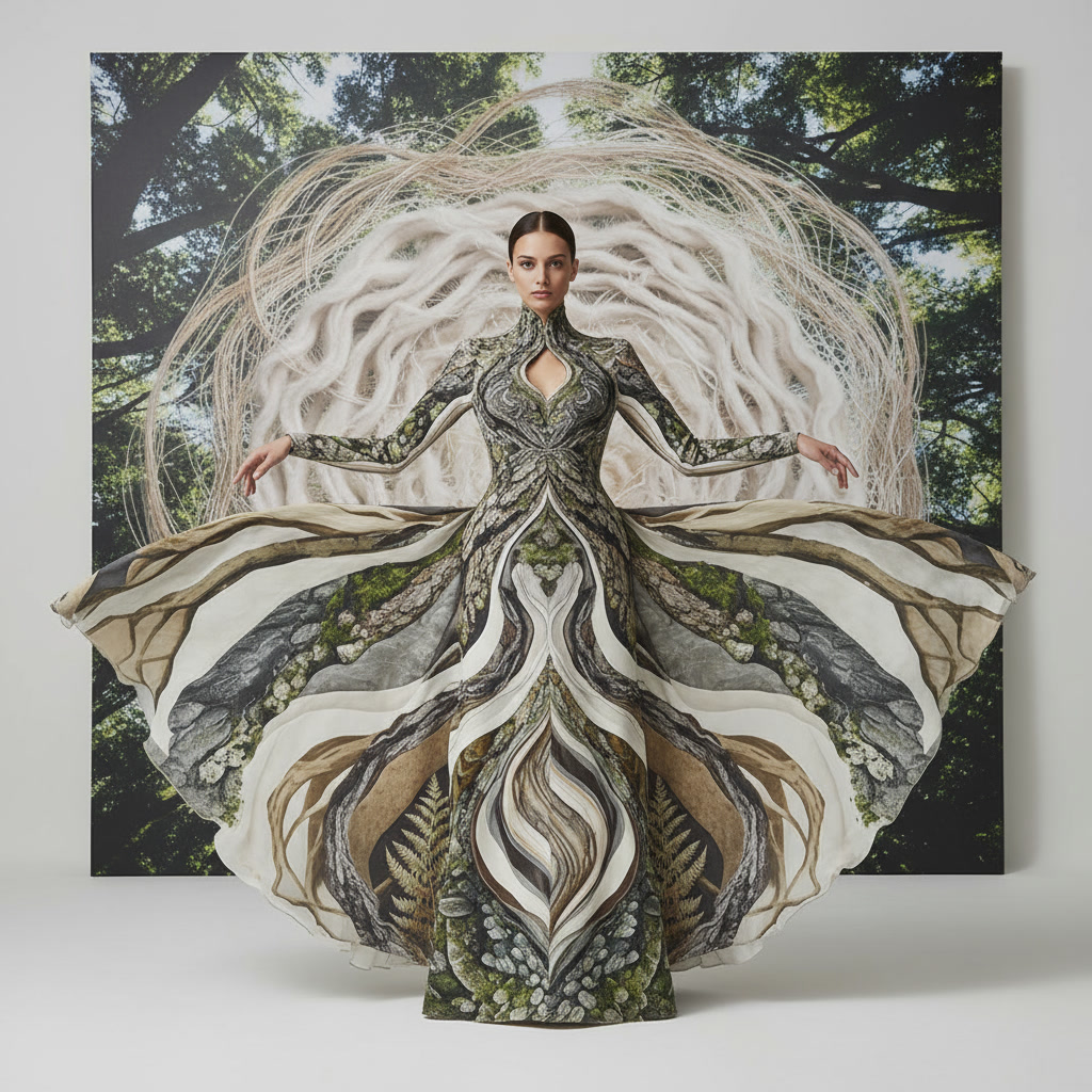 Translating forest patterns to textile